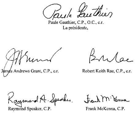 Signatures