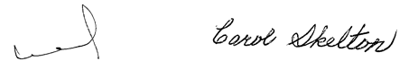Signatures of Philippe Couillard and Carol Skelton
