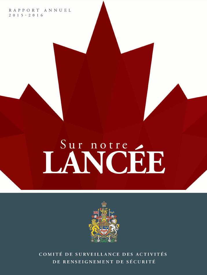 Rapport annuel 2015-2016 : Sur notre lancée